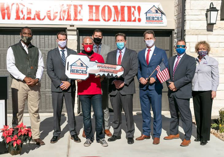 Veteran Receives Mortgage Free Home in Wolf Ranch